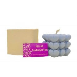 Big Heart Bubble Silicone Candle Mould - Niral Industries Dia - 5.7 cm , H - 5.3 cm