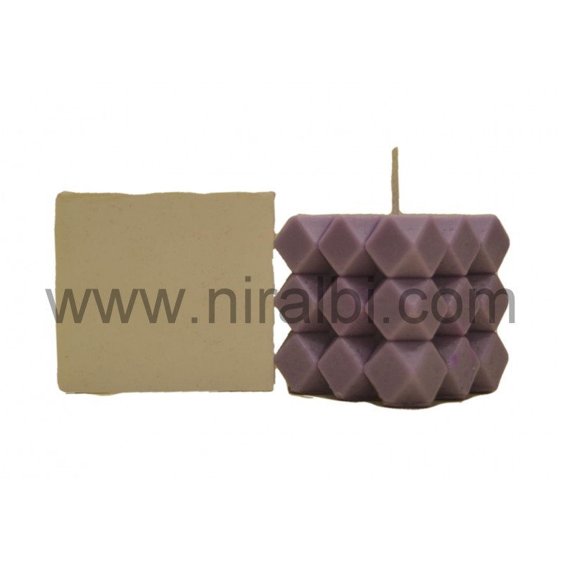 Geometric Hexagonal Bubble Candle Mould - Niral Industries , Candle Weight - 125 gm Geometric Hexagonal Bubble Candle Mould - Niral Industries , Candle Weight - 125 gm