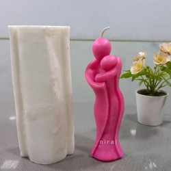 Couple Silicone Candle Mould, Candle Weight 85 Gm - Niral Industries