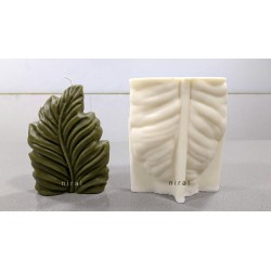 Large Coral Leaf mould Candle Mould, Candle Weight 265 gm - Niral Industries