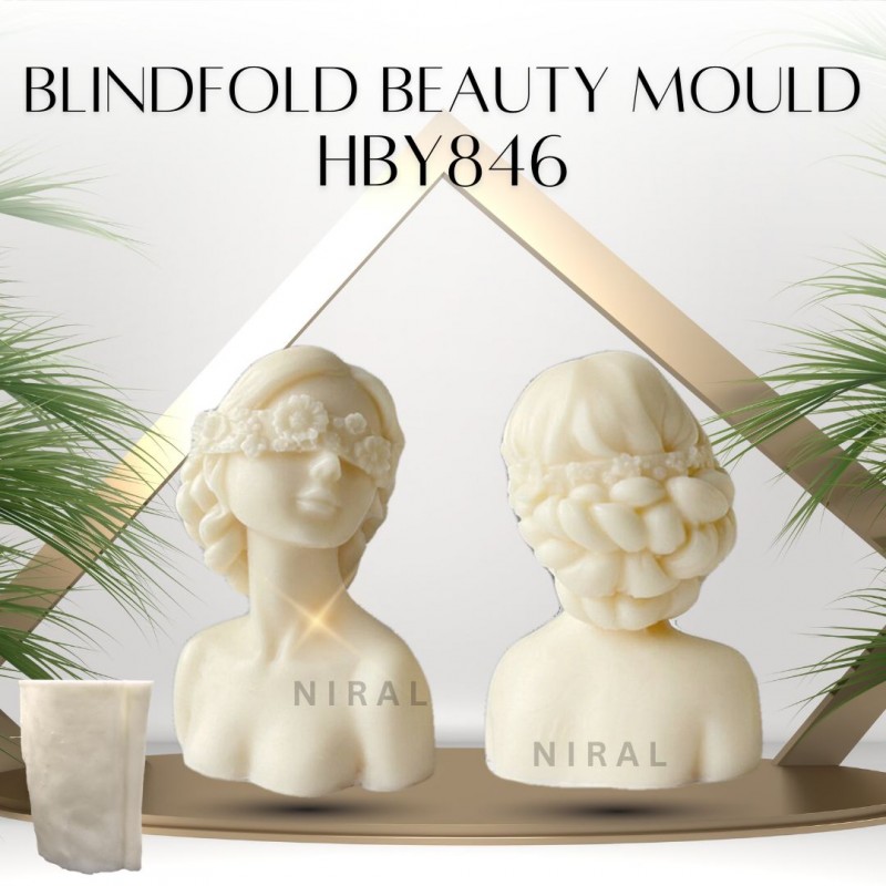 Blindfold Beautiful Lady Candle Mould Blindfold Beautiful Lady Candle Mould