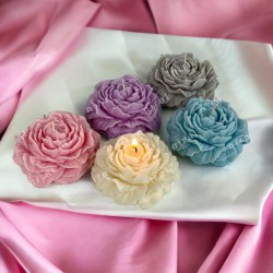 Peony Flower Candle Mould
