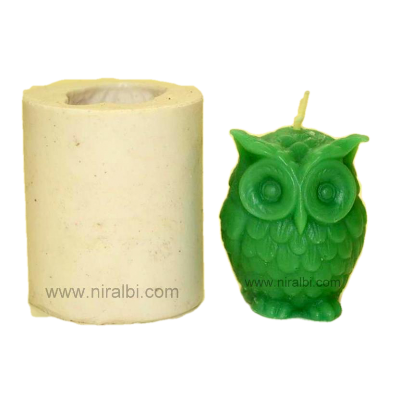 small owl shape silicone Rubber candle mould small owl shape silicone Rubber candle mould