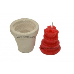 3 Layer Birthday Cake Pillar Candle Mould