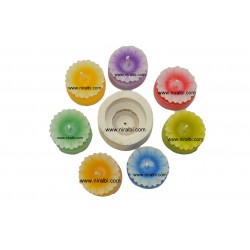 Flower With Base Candle Mould