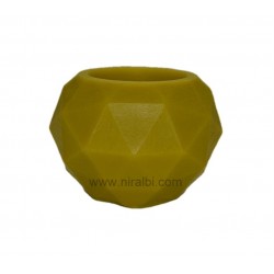 Diamond Cut Round Hurricane Silicone Candle Mold
