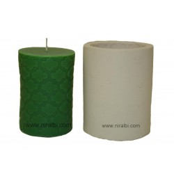 medium designer pillar silicone candle mould