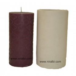 large designer pillar silicone candle mould