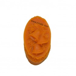 Cute Hand Crafted X Mass Bell Silicone Soap Mold