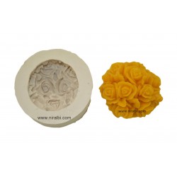 3D Rose Flower Rubber Soap Mould