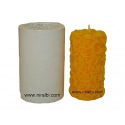 Big Pillar Flower Candle Mould