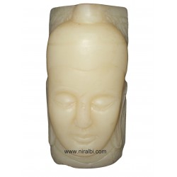 Plain Buddha Face Pillar Candle Mould