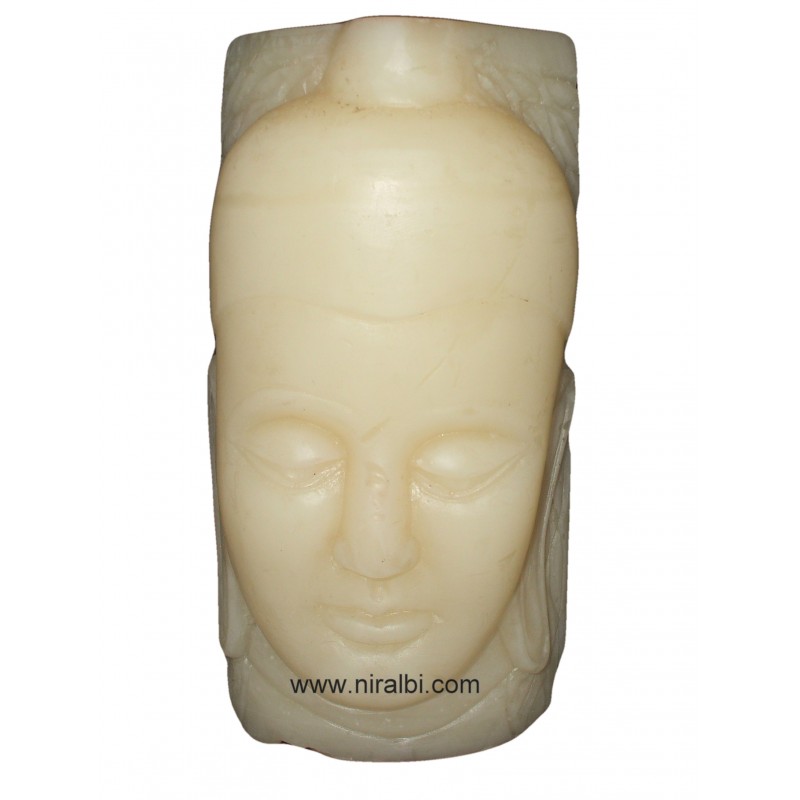 Plain Buddha Face Pillar Candle Mould Plain Buddha Face Pillar Candle Mould